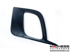 FIAT 500 Front Side Air Duct Diffuser Set - Carbon Fiber - NA Model